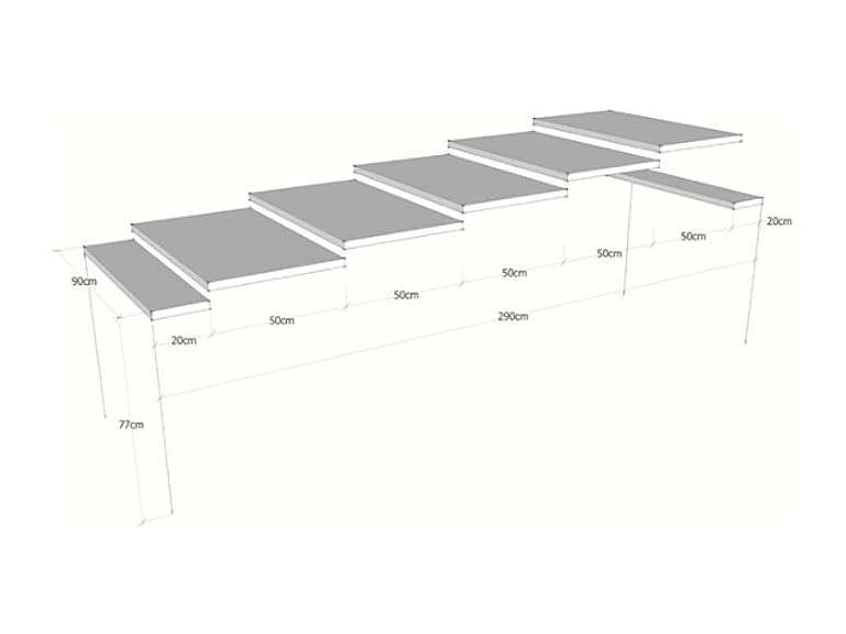 Console Lilla Premium Sapin Teinté cadre Anthracite