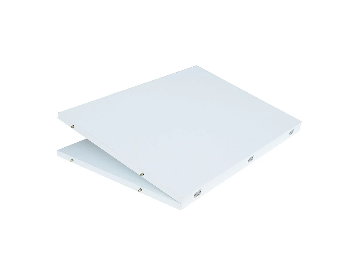 Console extensible 90x49/307 cm Extra frêne blanc rallonges internes