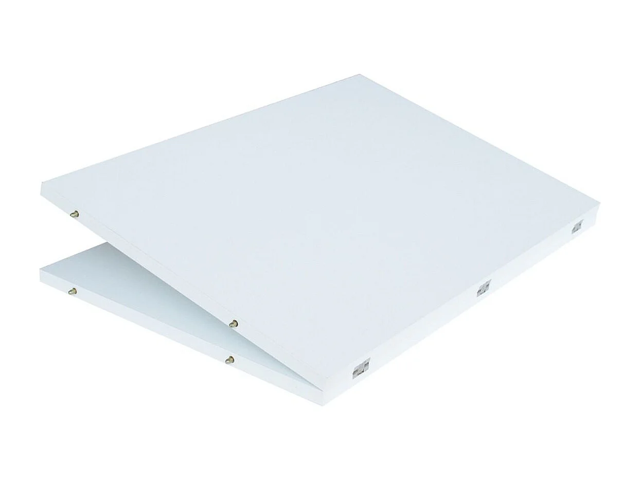 Console extensible 90x49/307 cm Extra frêne blanc rallonges internes