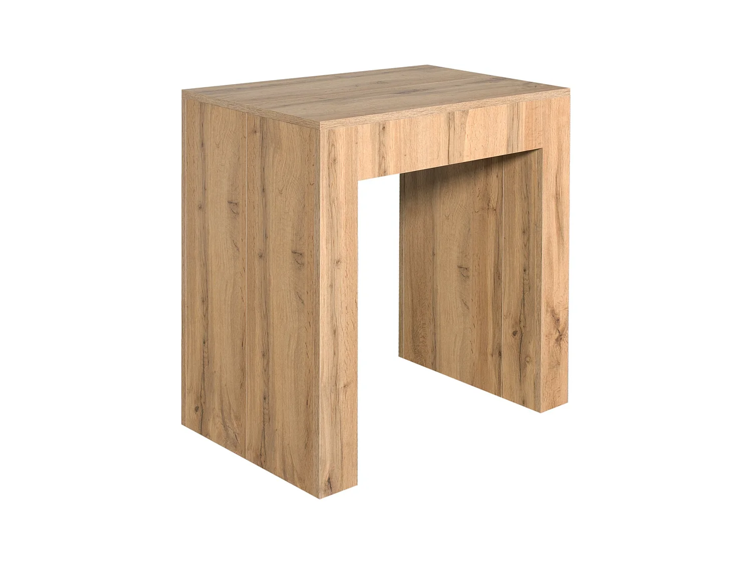 Consola extensible de madera Alina 78x47/299 cm-Color Natural