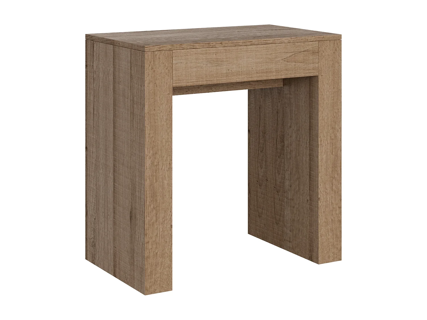 Mesa consola extensível 78x47/299 cm Allin Carvalho Natural extensões internas