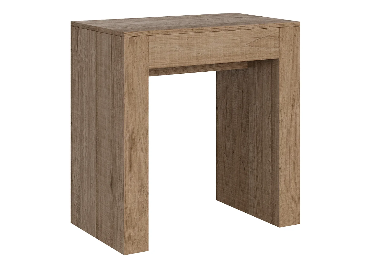 Consola extensible 78x47/299 cm Allin roble natural extensiones internas