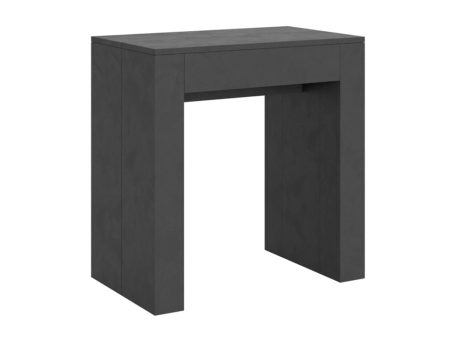 Alina uitschuifbare houten console 78x47/299 cm-Kleur Houtskool grijs
