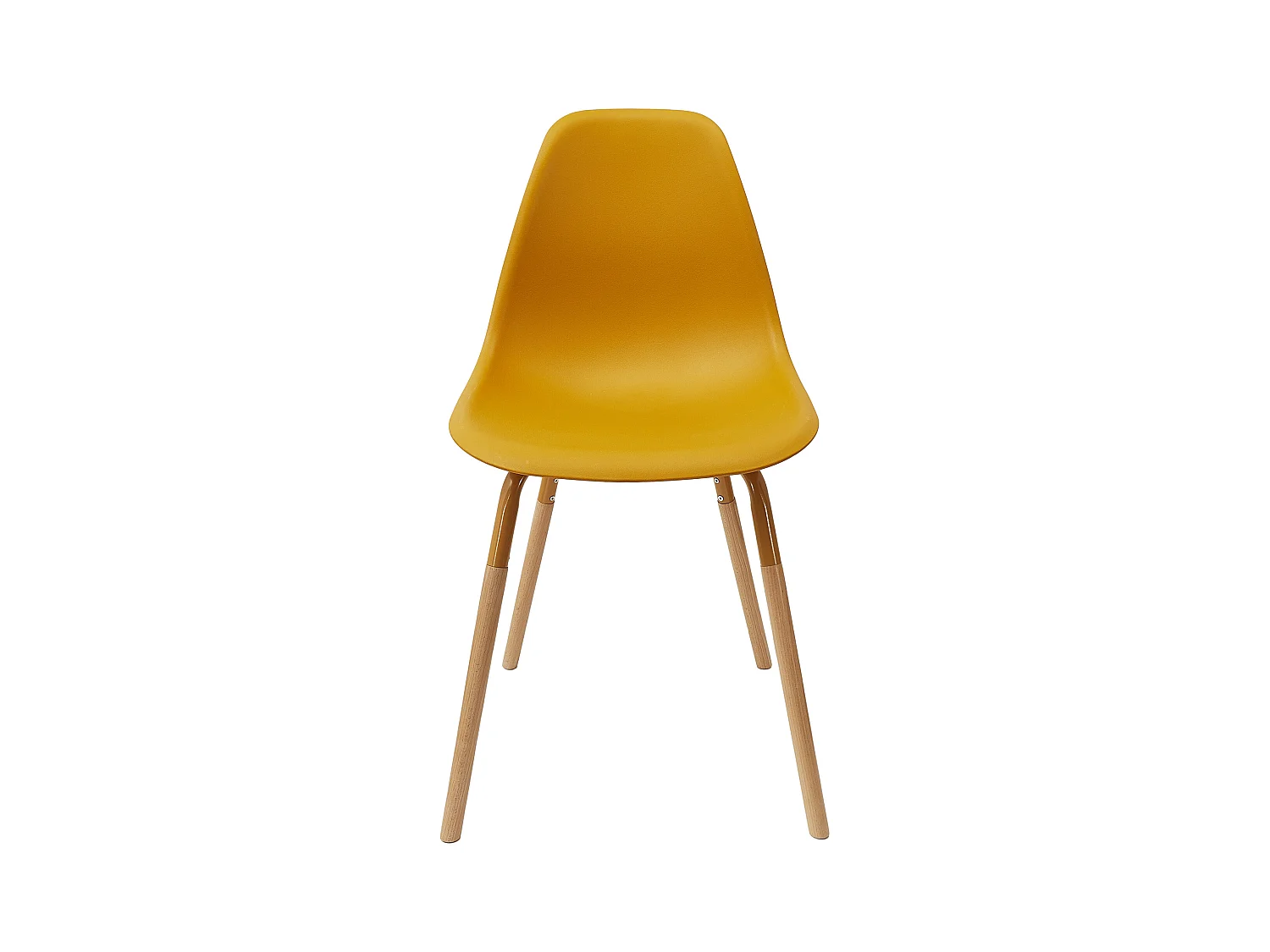 Chaise Scandinave Phenix Moutarde - Lot De 4 Jaune