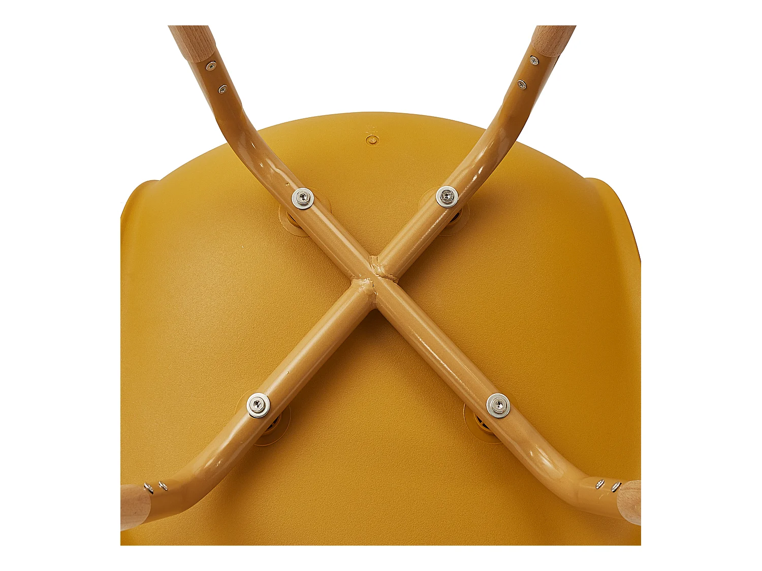 Chaise Scandinave Phenix Moutarde - Lot De 4 Jaune