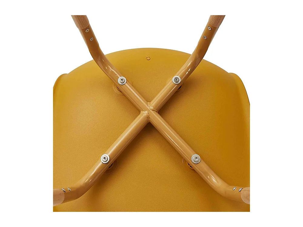 Chaise Scandinave Phenix Moutarde - Lot De 4 Jaune