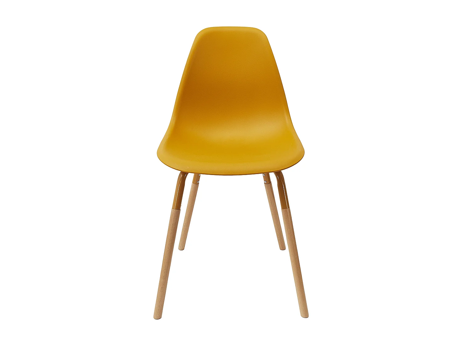 Chaise Scandinave Phenix Moutarde - Lot De 4 Jaune