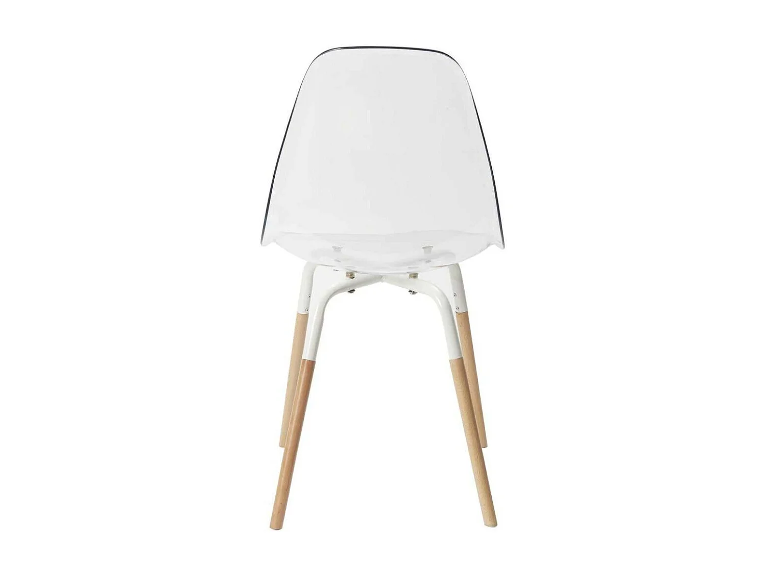 Chaise Scandinave Transparente Phenix - Lot De 4 Blanc