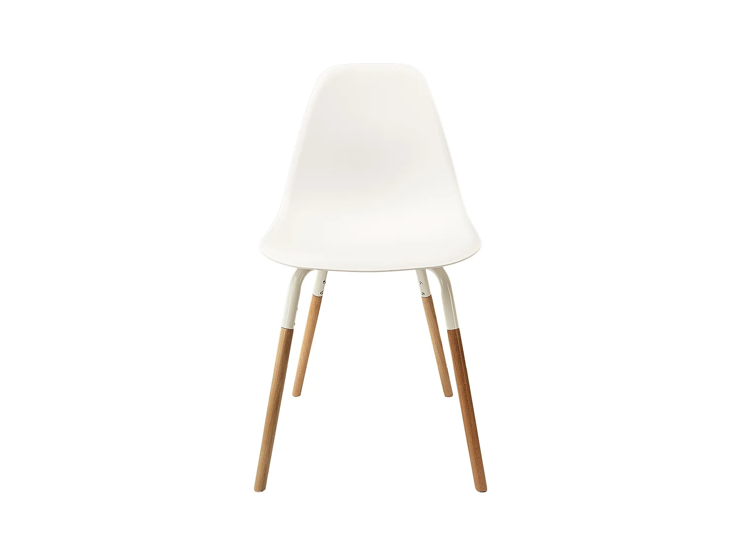 Chaise Scandinave Phenix Blanc - Lot De 4 Blanc