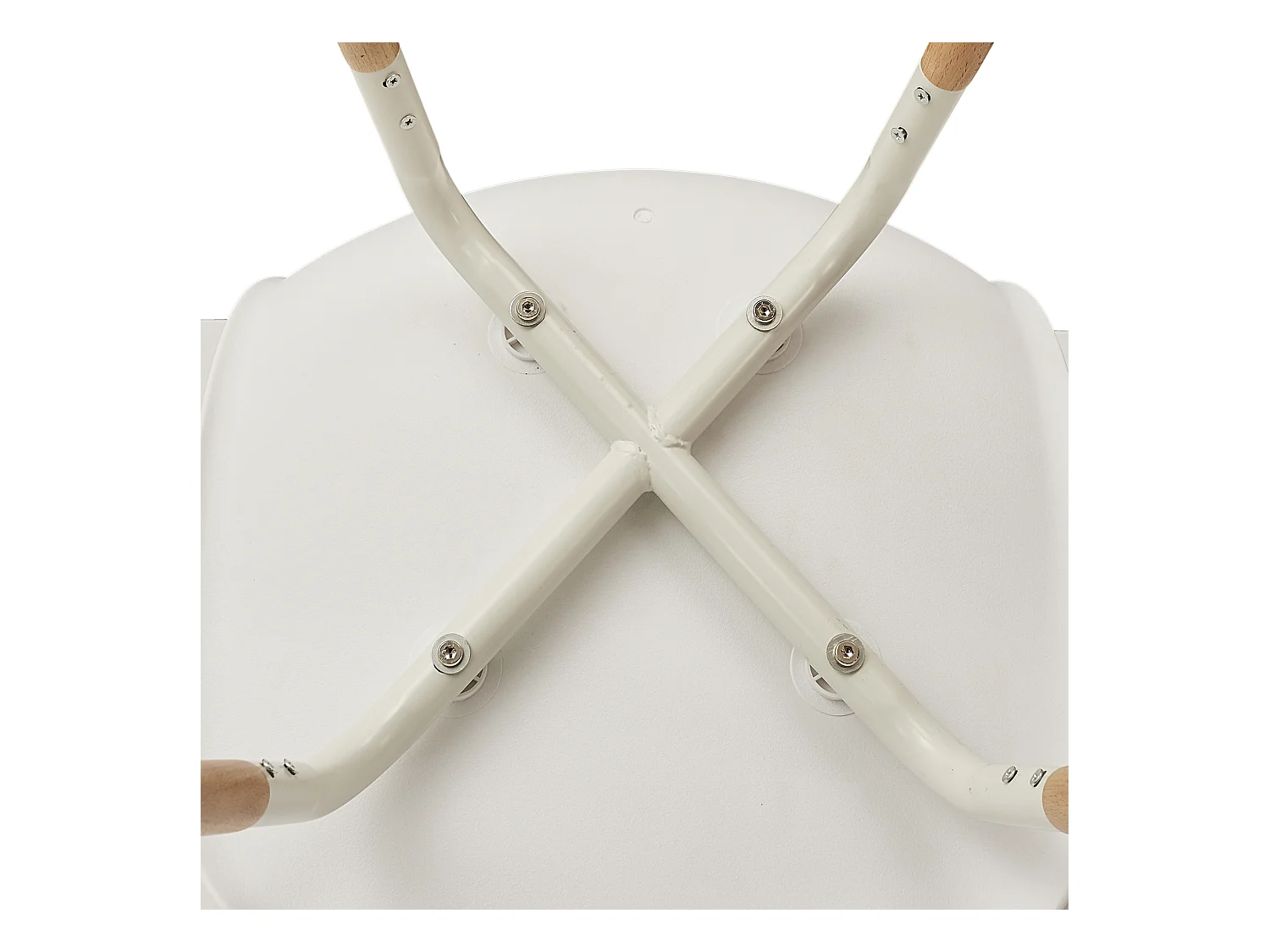 Chaise Scandinave Phenix Blanc - Lot De 4 Blanc