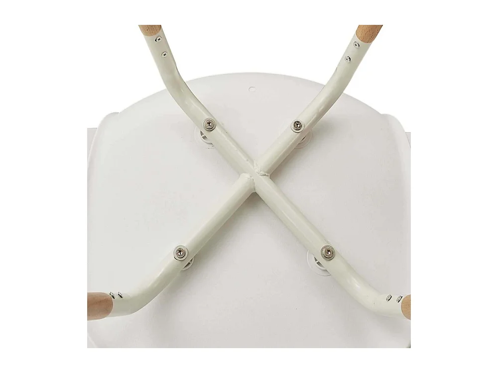 Chaise Scandinave Phenix Blanc - Lot De 4 Blanc