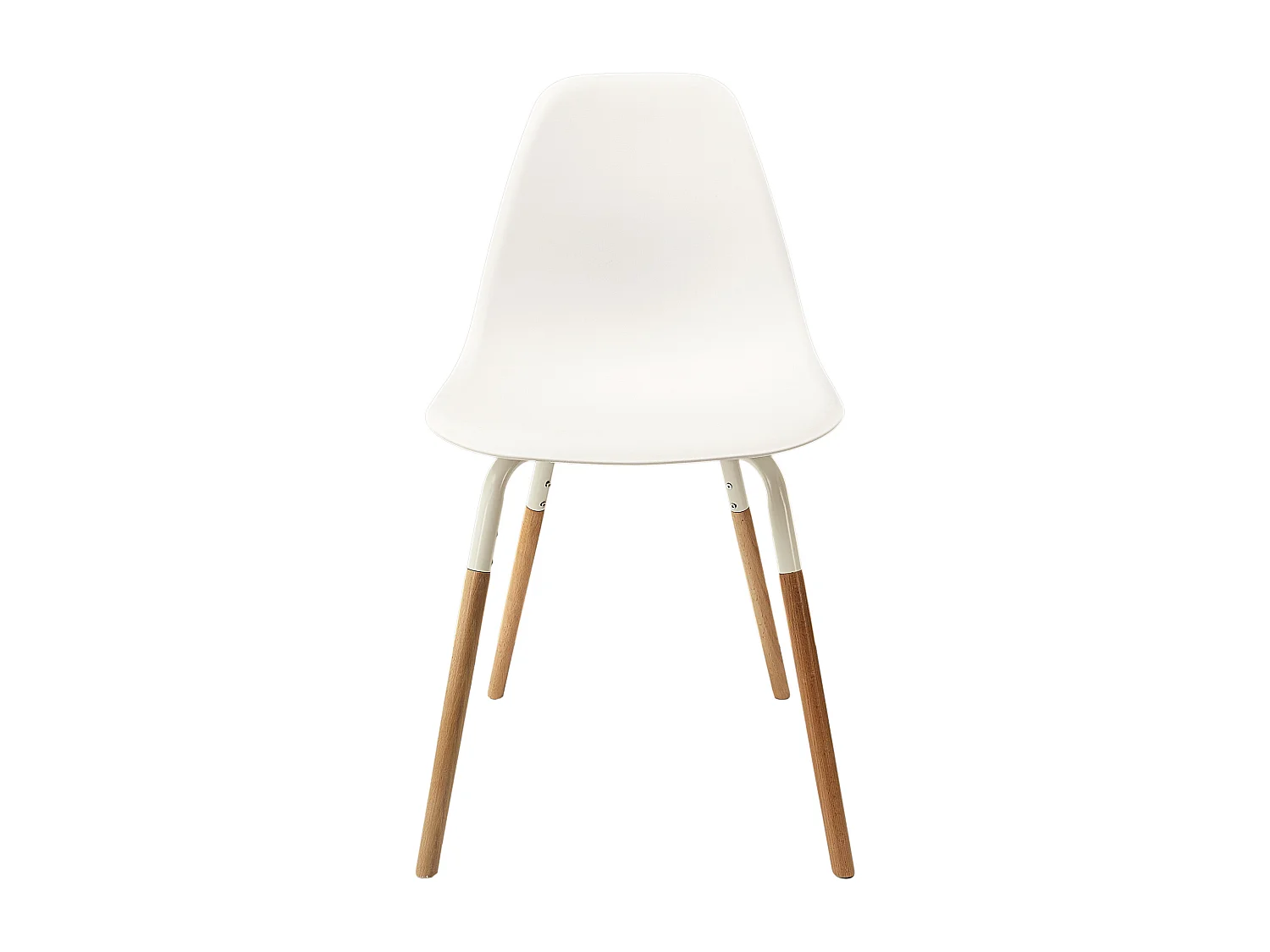 Chaise Scandinave Phenix Blanc - Lot De 4 Blanc