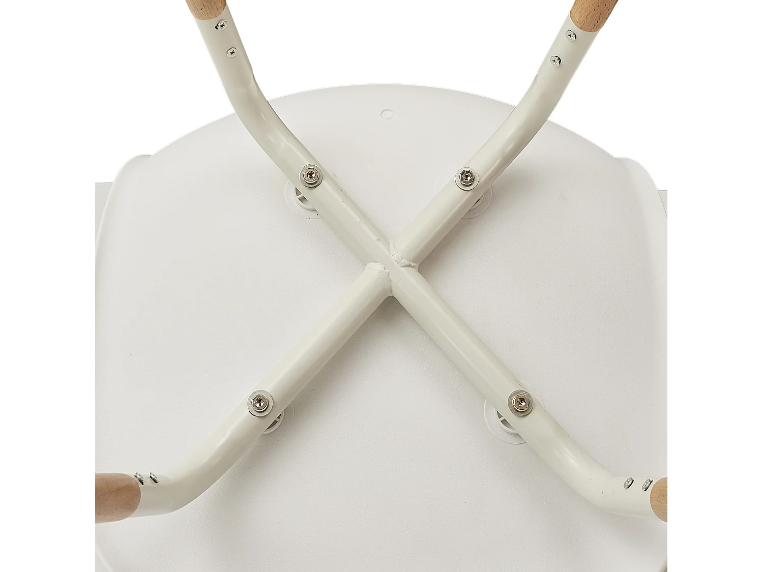 Chaise Scandinave Phenix Blanc - Lot De 4 Blanc