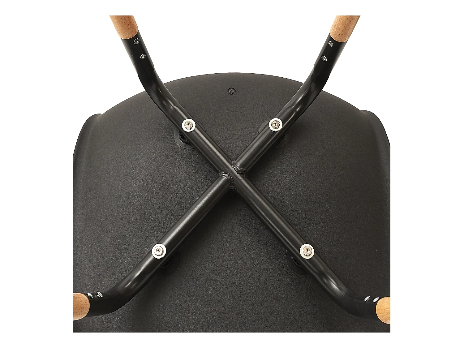 Chaise Scandinave Phenix Noir - Lot De 4 Marron, Noir