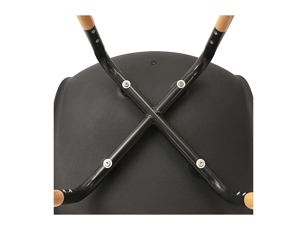 Chaise Scandinave Phenix Noir - Lot De 4 Marron, Noir