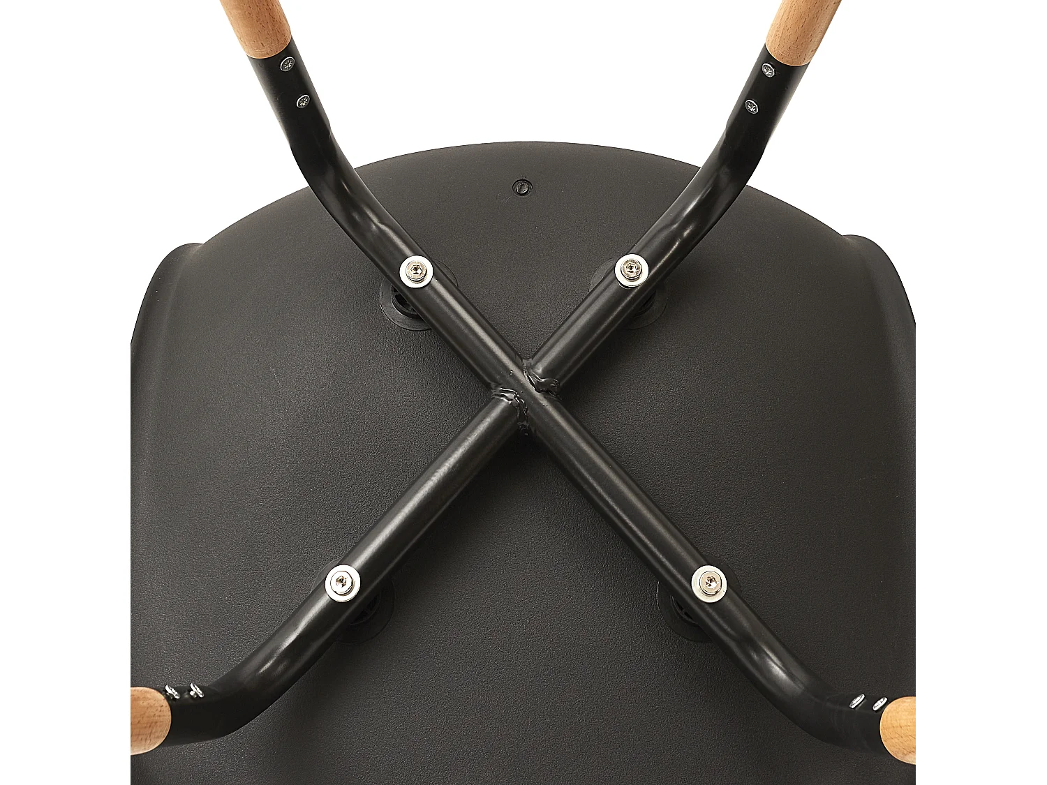 Chaise Scandinave Phenix Noir - Lot De 4 Marron, Noir