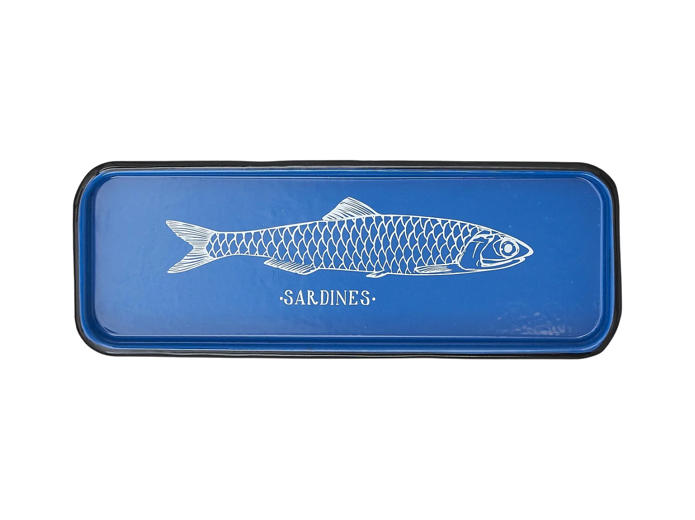 Plateau en métal Sardines 35 x 13 x 2 cm