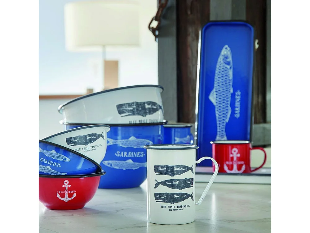 Plateau en métal Sardines 35 x 13 x 2 cm