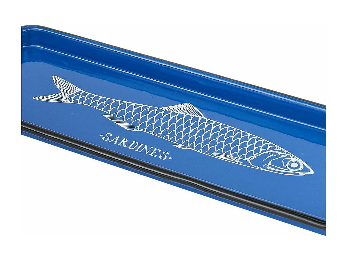 Plateau en métal Sardines 35 x 13 x 2 cm