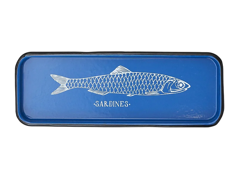 Plateau en métal Sardines 35 x 13 x 2 cm