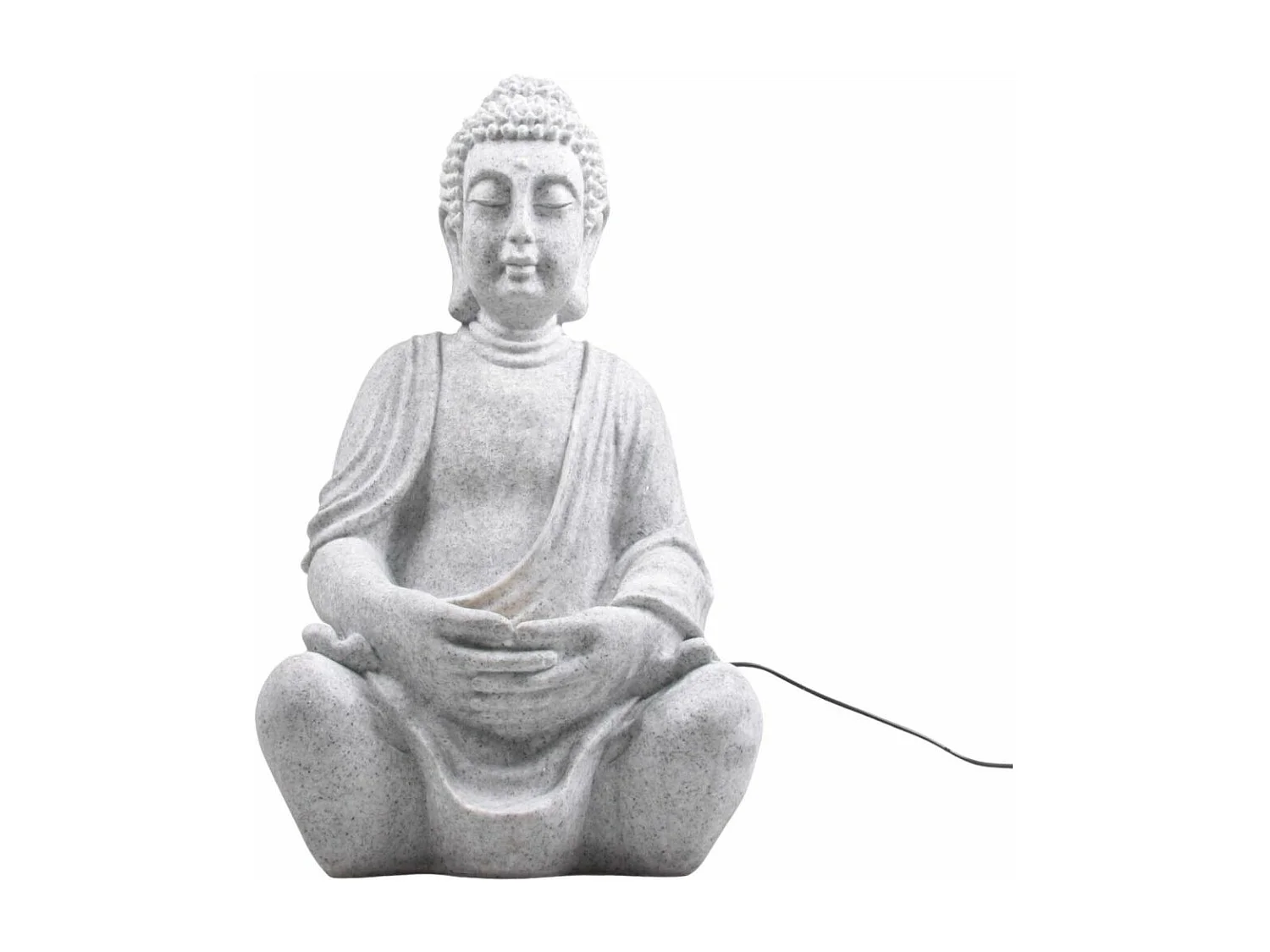 Fontaine bouddha assis position lotus 30 x 25 x 50 cm