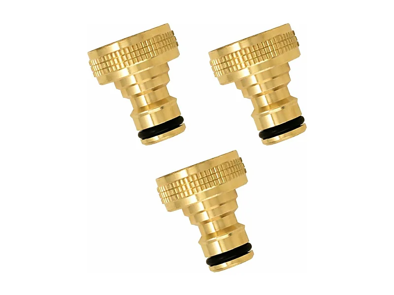 Nez de robinet automatique femelle en laiton (Lot de 3)