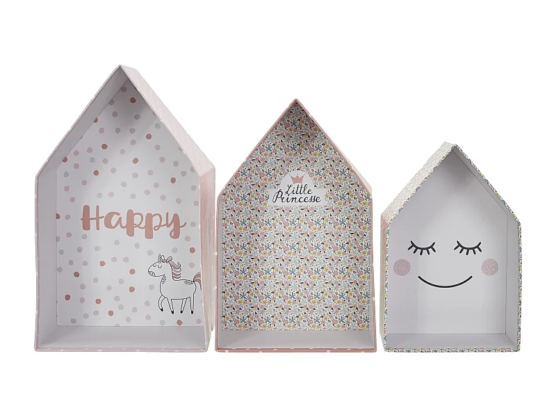 Boite Gigogne Maison Fille X3