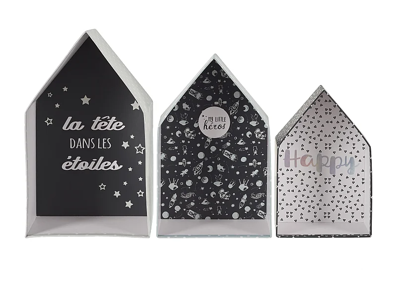 Boite Gigogne Maison Garcon X3