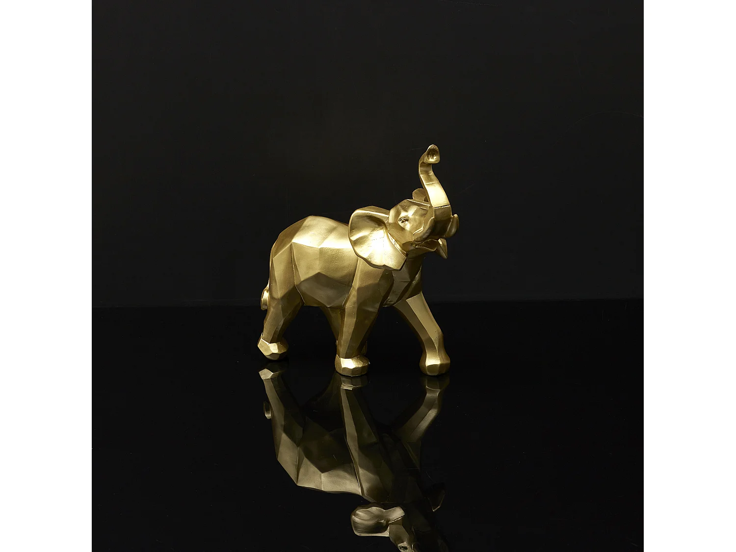 Elephant Origami Dore H30cm Or