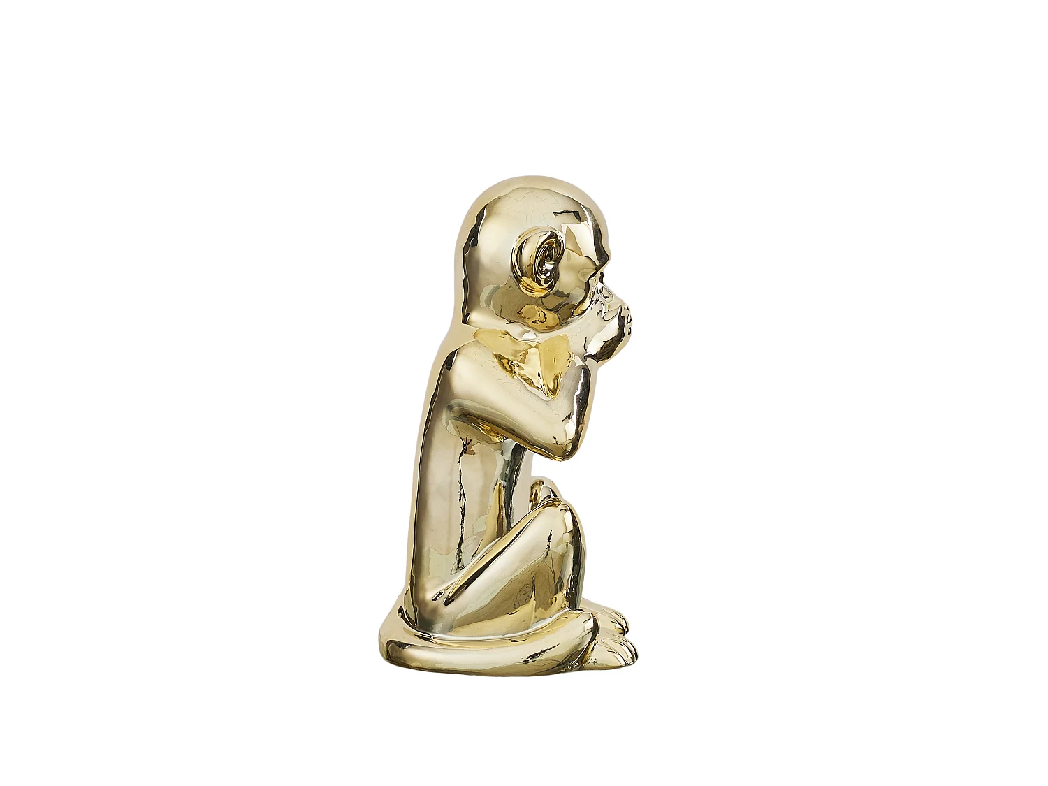 Statue - HOME DECO FACTORY - Singe Doré - Or