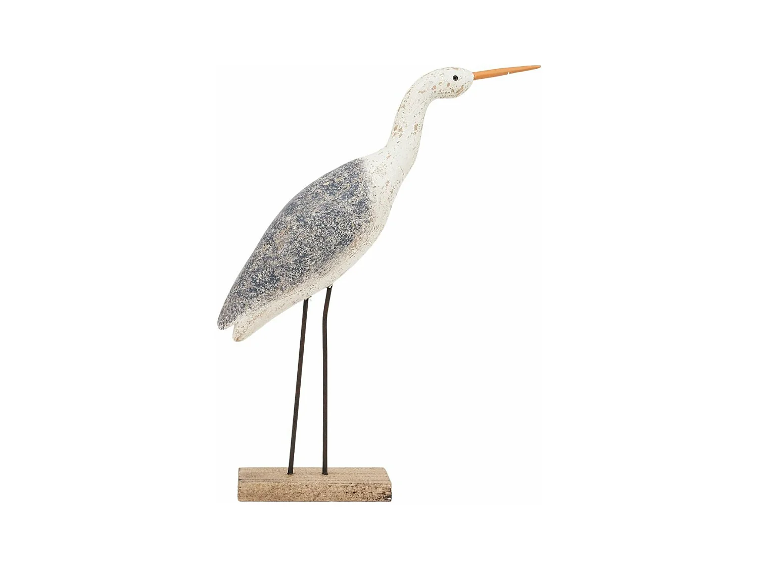 Oiseau en bois sur socle 33 x 46 cm