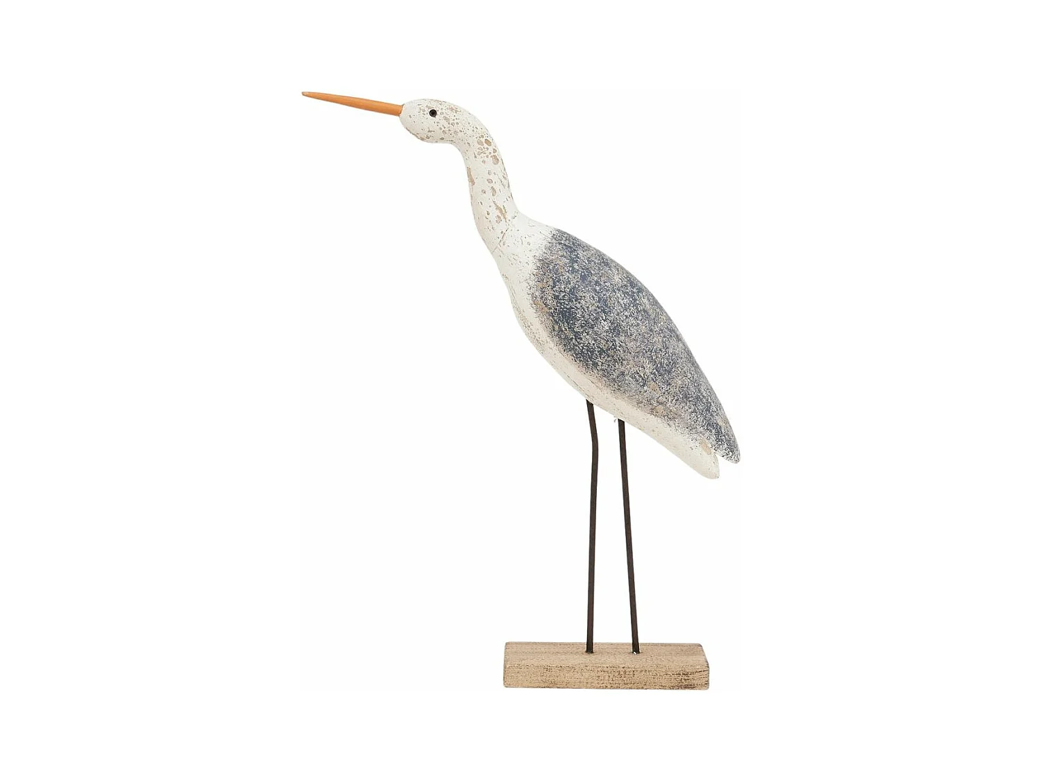 Oiseau en bois sur socle 33 x 46 cm