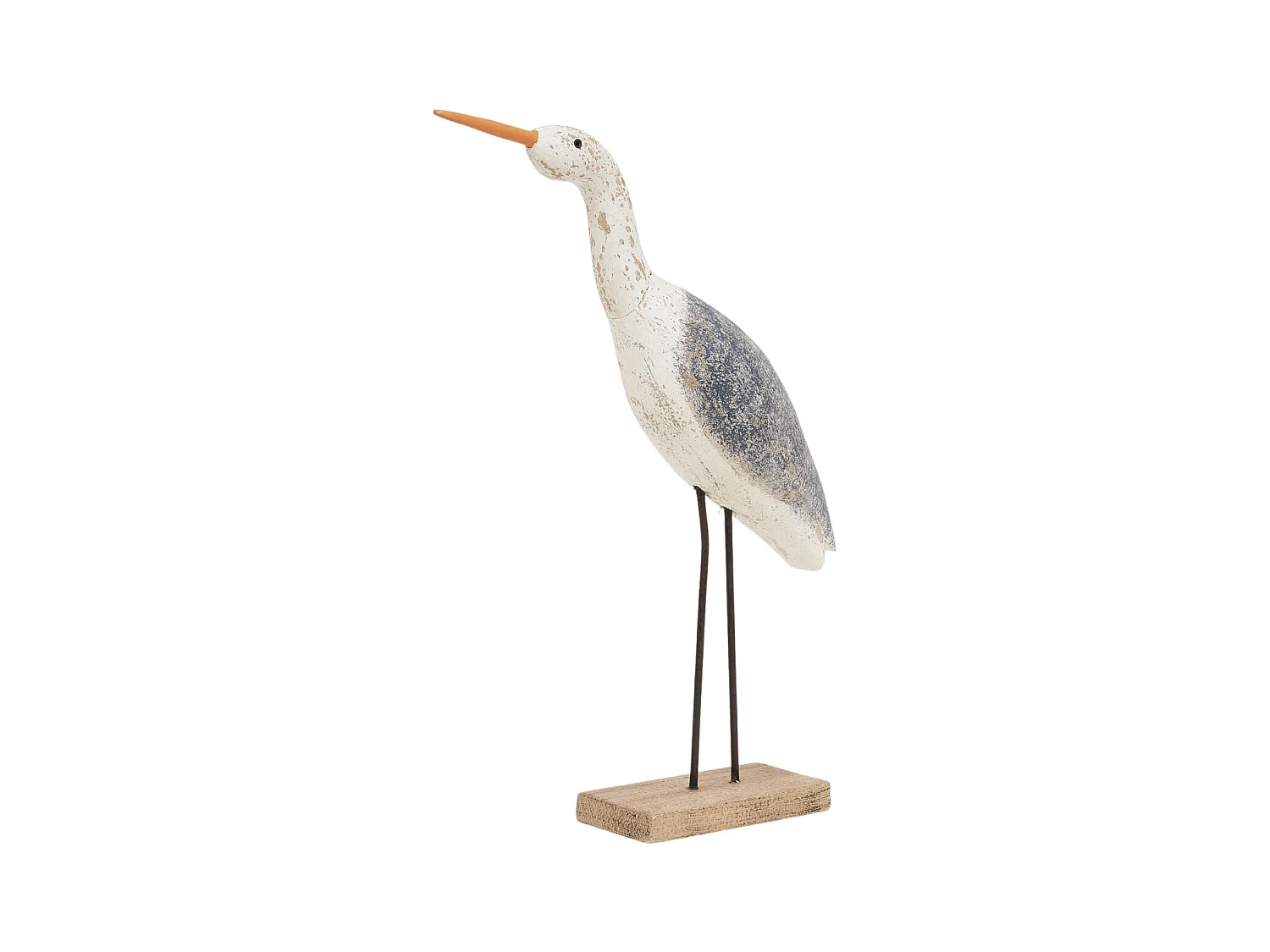 Oiseau en bois sur socle 33 x 46 cm
