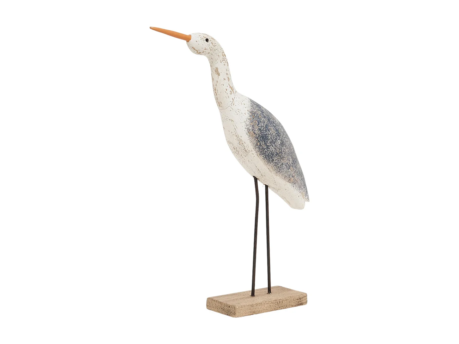 Oiseau en bois sur socle 33 x 46 cm