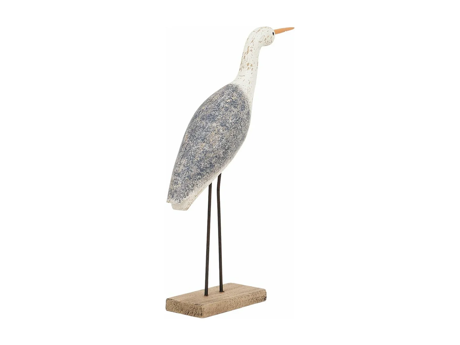 Oiseau en bois sur socle 33 x 46 cm