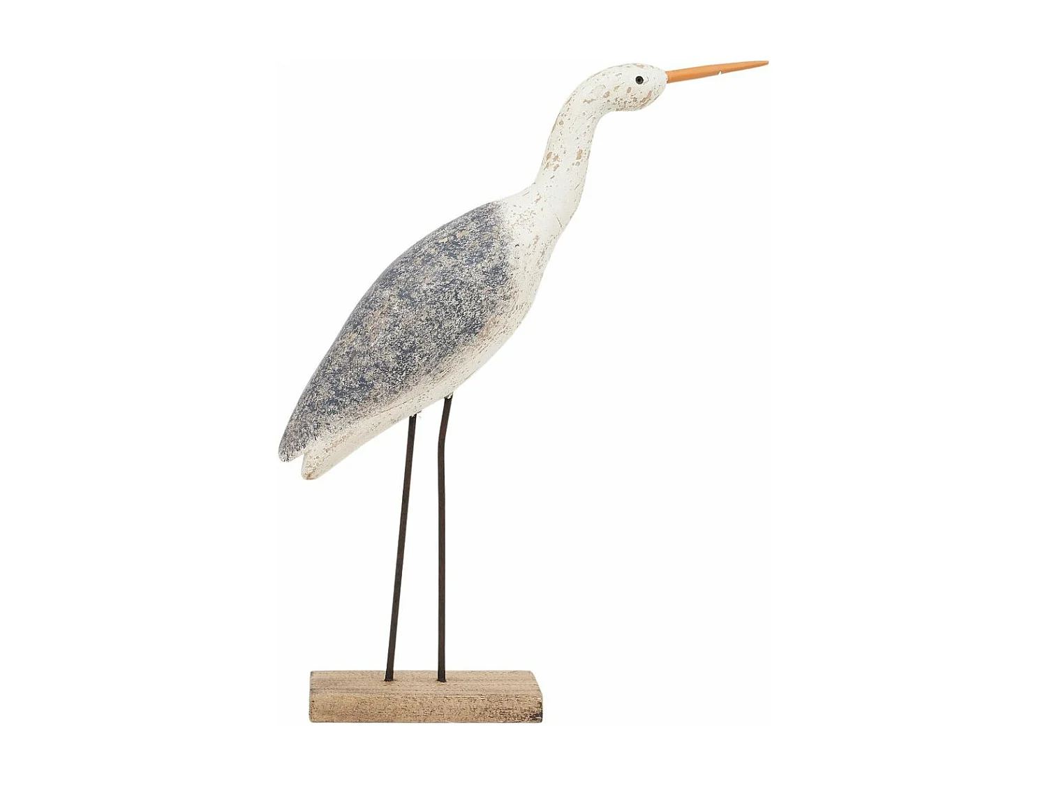 Oiseau en bois sur socle 33 x 46 cm