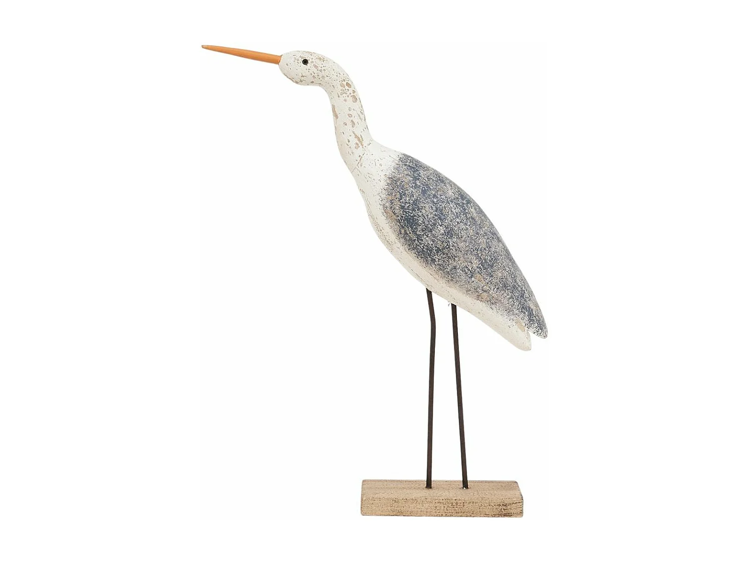 Oiseau en bois sur socle 33 x 46 cm