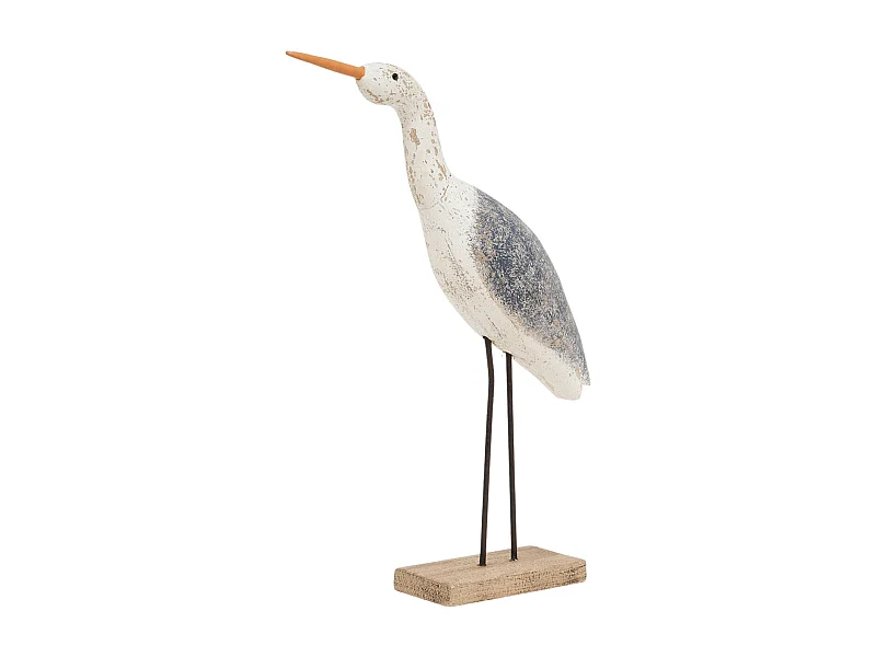 Oiseau en bois sur socle 33 x 46 cm