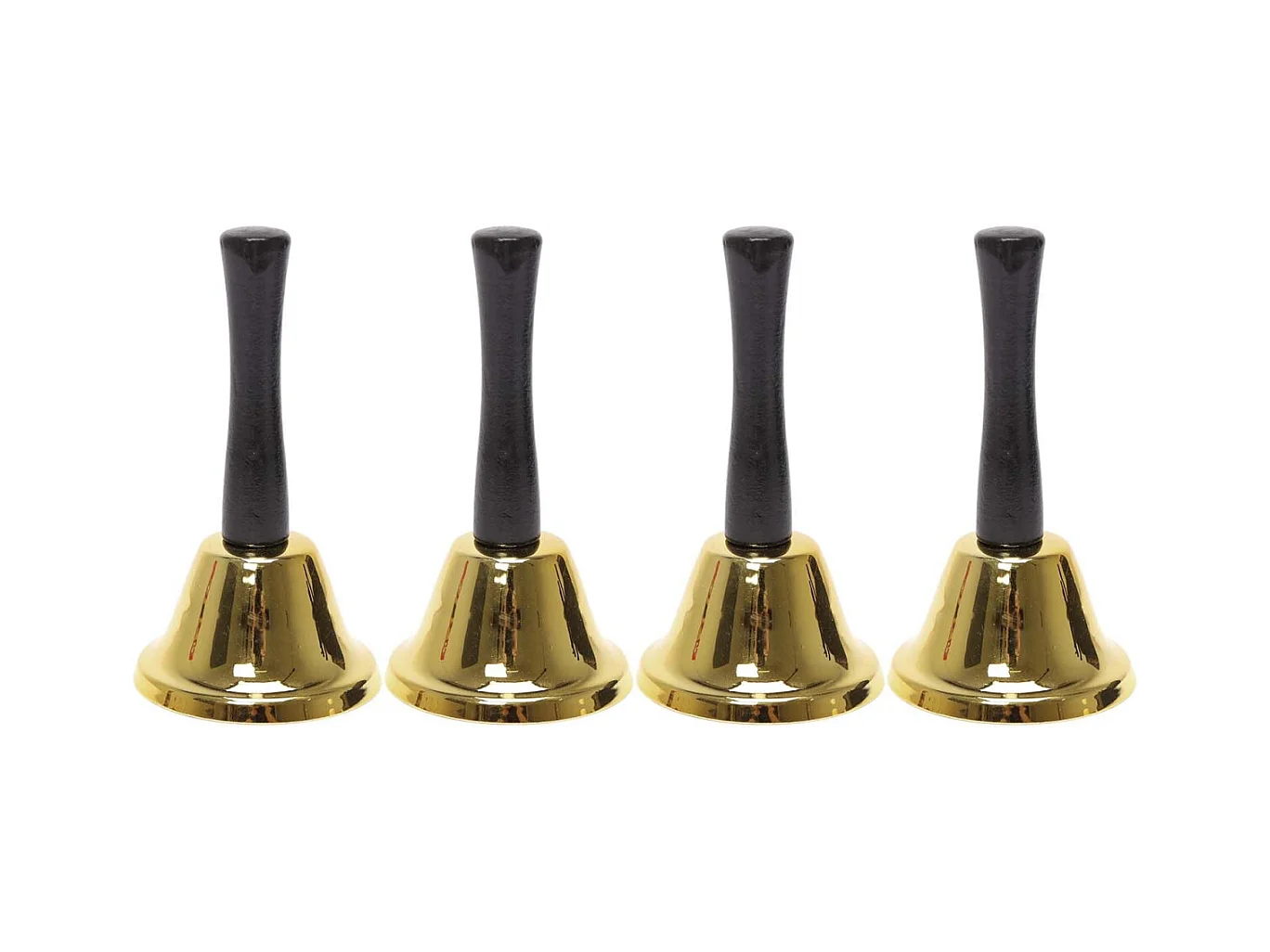 Clochette classique Or 6.5 x 12 cm (Lot de 4)