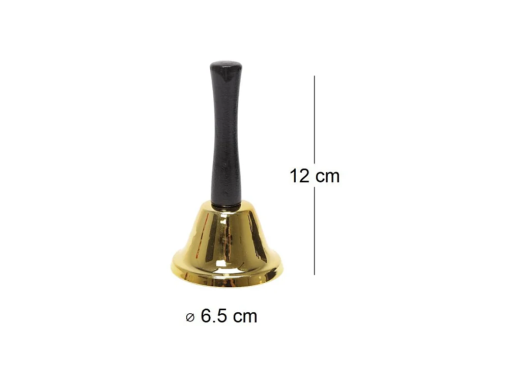 Clochette classique Or 6.5 x 12 cm (Lot de 4)