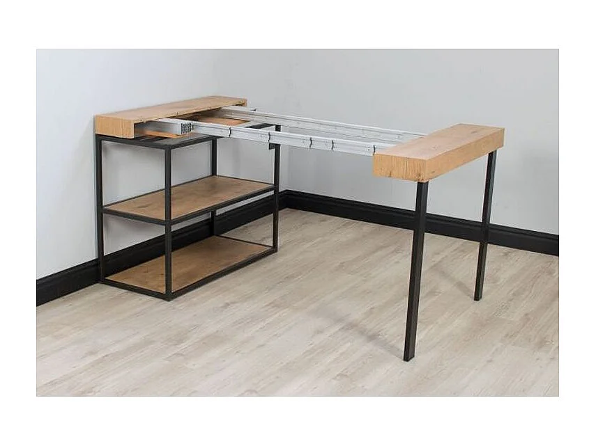 Console Camelia Sapin Nature cadre Anthracite