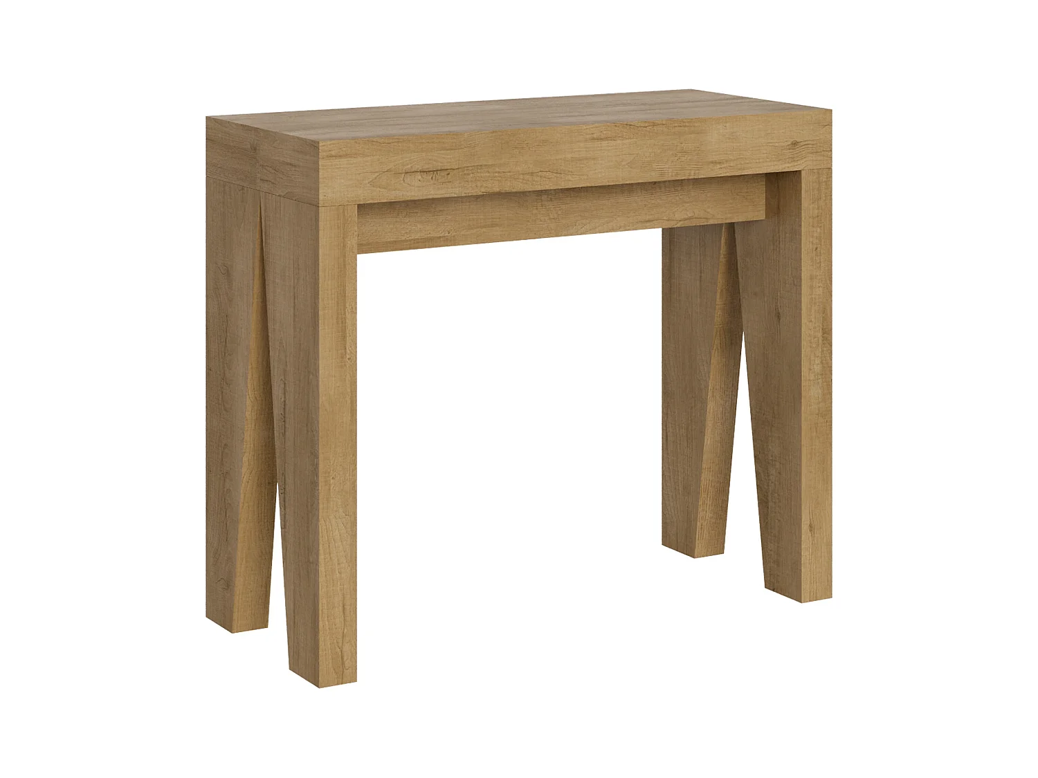 Ausziehbare Konsole 90x40/196 cm Naxy Small Oak Nature