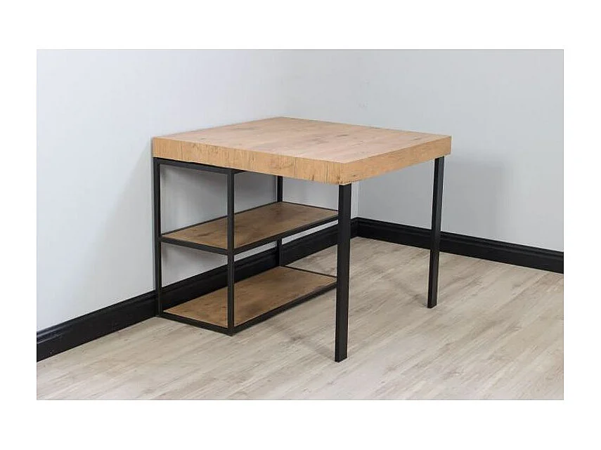 Console Camelia Premium Sapin Nature cadre Anthracite