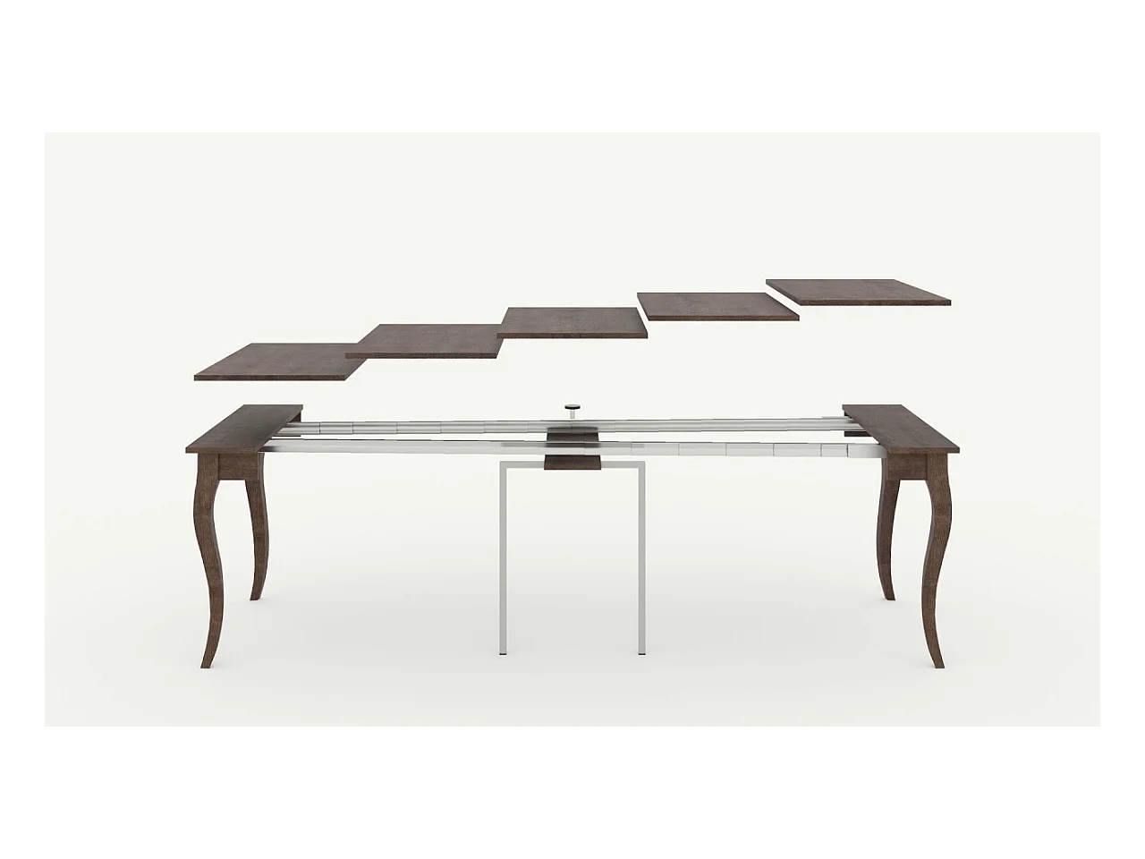 Console extensible 90x48/204 cm Olanda Small Frêne Blanc