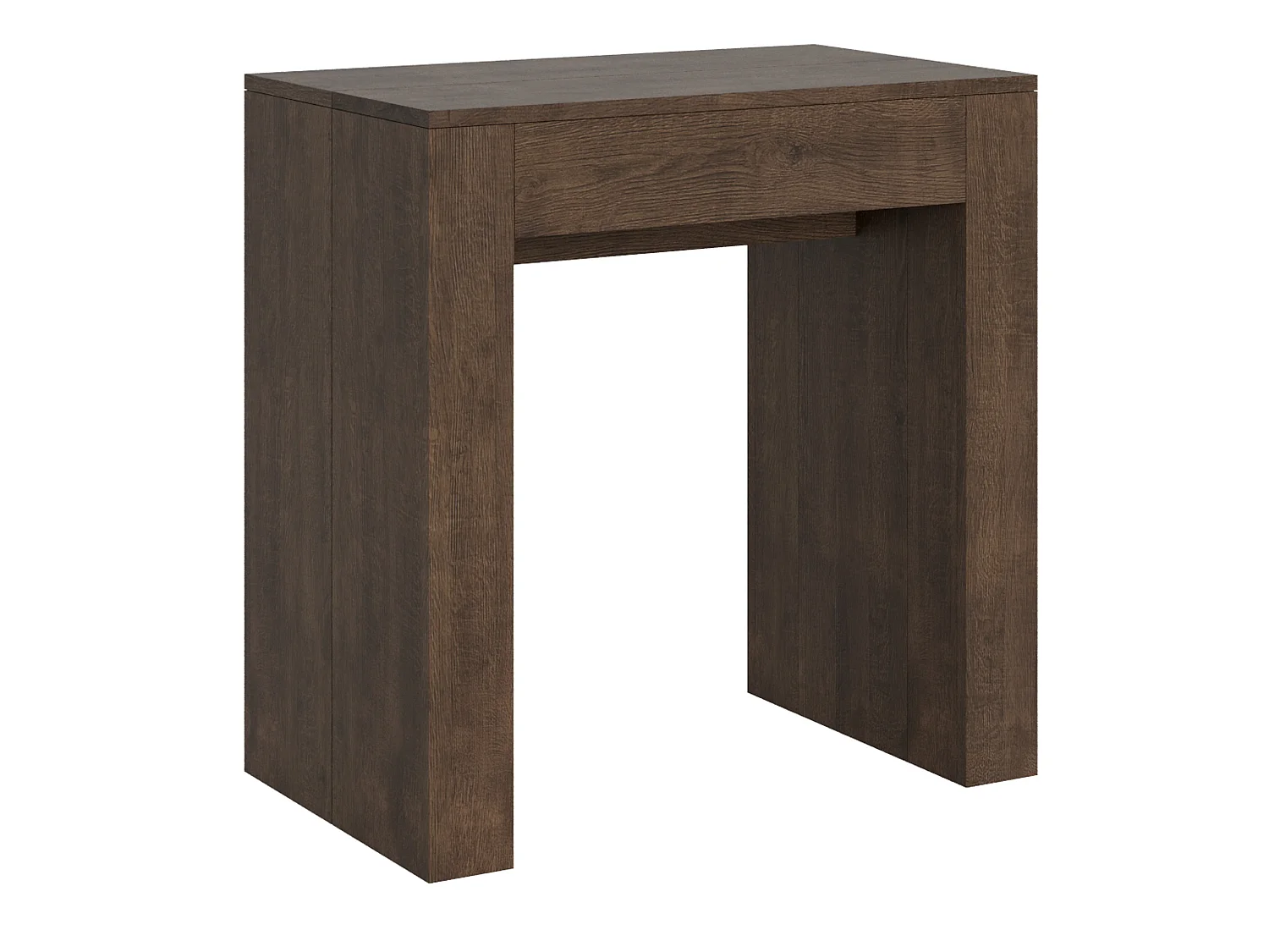 Ausziehbarer Konsolentisch 78x47/299 cm Allin Nussbaum mit Innenverlängerungen