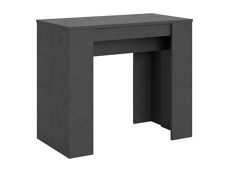 Console extensible 90x48/204 cm Basic Small anthracite spatulé