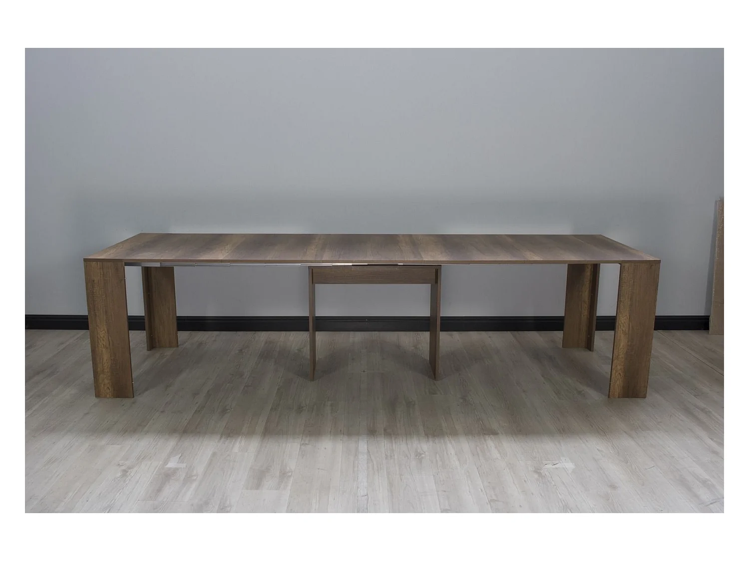 Uitschuifbare sidetable 90x42/302 cm Mia walnoot
