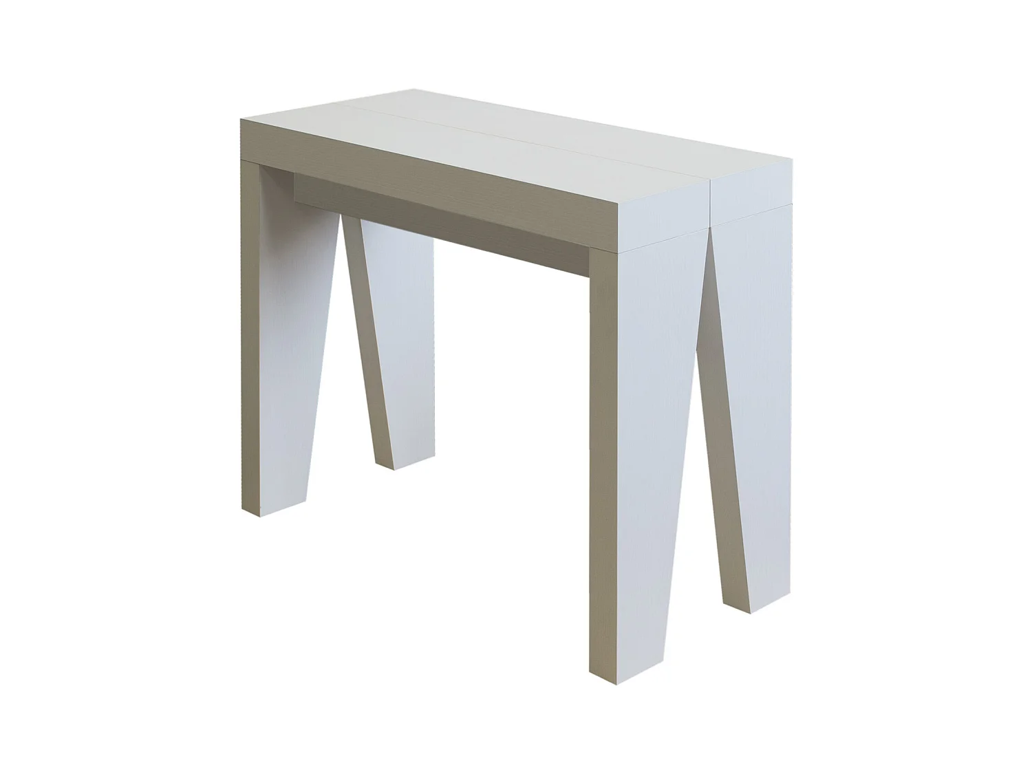 Ausziehbare Konsole 90x40/300 cm Naxy White Ash