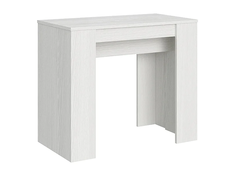 Console extensible 90x48/308 cm Basic Frêne Blanc