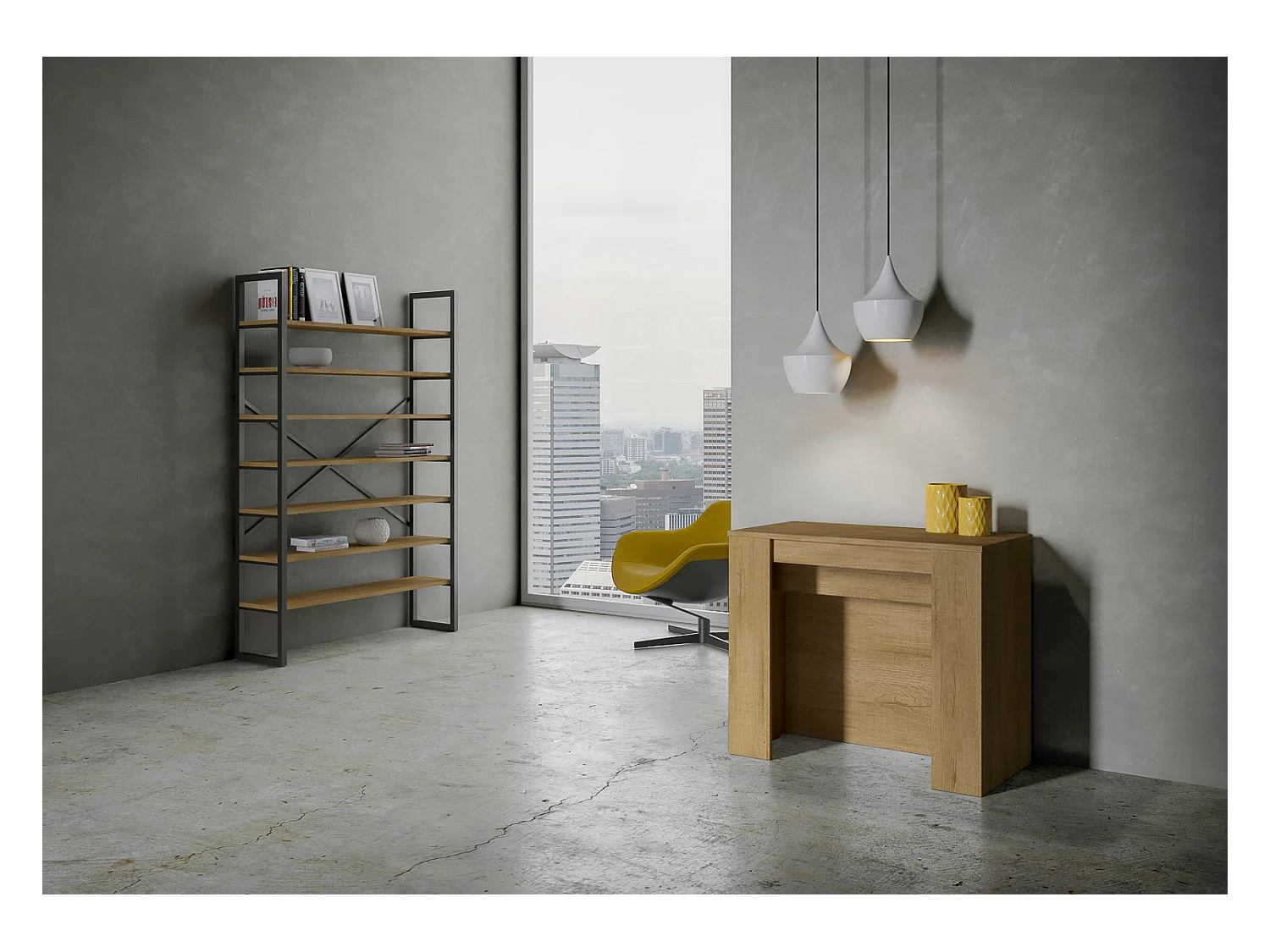 Ausziehbare Konsole 90x48/296 cm Venus Quercia Natura